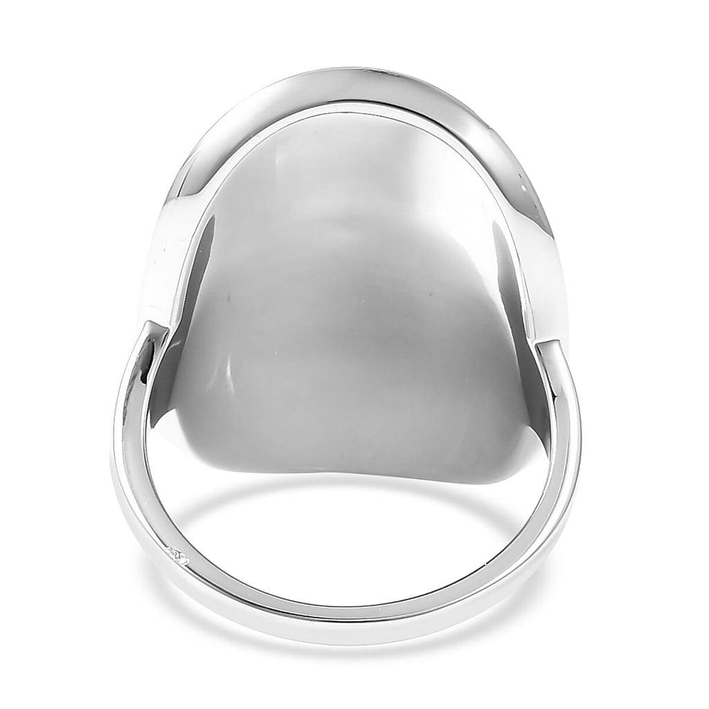 RACHEL GALLEY Rhodium Overlay Sterling Silver Ring, Silver Wt 15.90 Gms