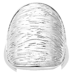 RACHEL GALLEY Rhodium Overlay Sterling Silver Ring, Silver Wt 15.90 Gms