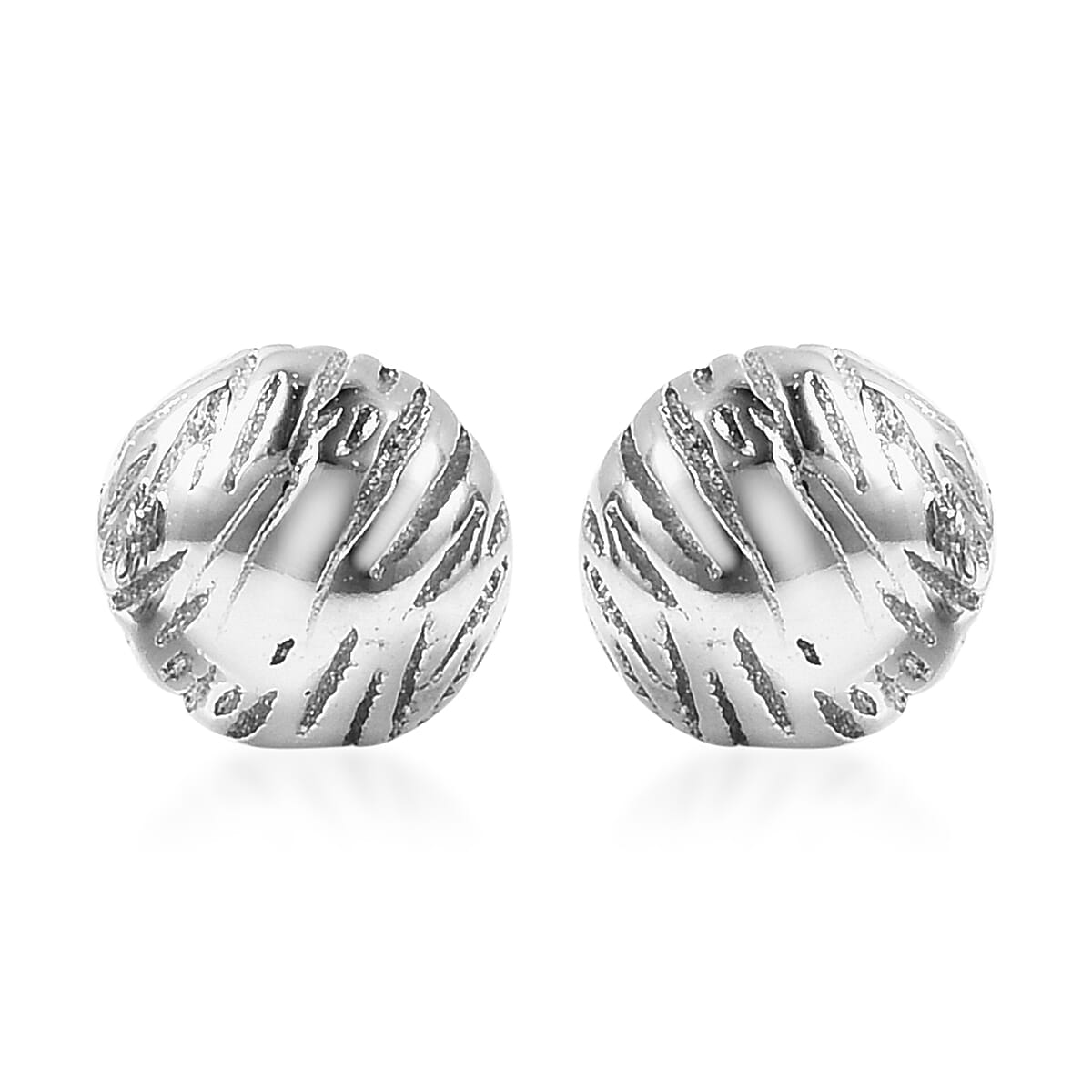 RACHEL GALLEY Rhodium Overlay Sterling Silver Stud Earrings 3702841 0