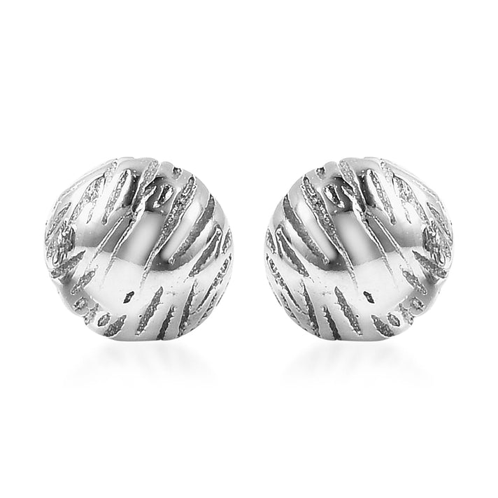 RACHEL GALLEY Rhodium Overlay Sterling Silver Stud Earrings 3702841 1