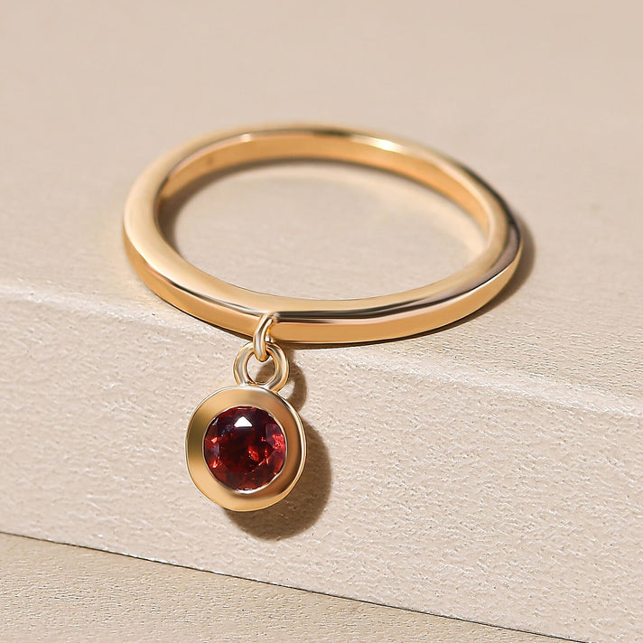 RACHEL GALLEY Rhodolite Garnet Charm Band Ring in Vermeil Yellow Gold Overlay Sterling Silver 8881266 2