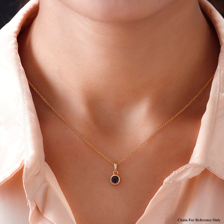 RACHEL GALLEY Rhodolite Garnet Pendant in Vermeil Yellow Gold Overlay Sterling Silver 8847578 2