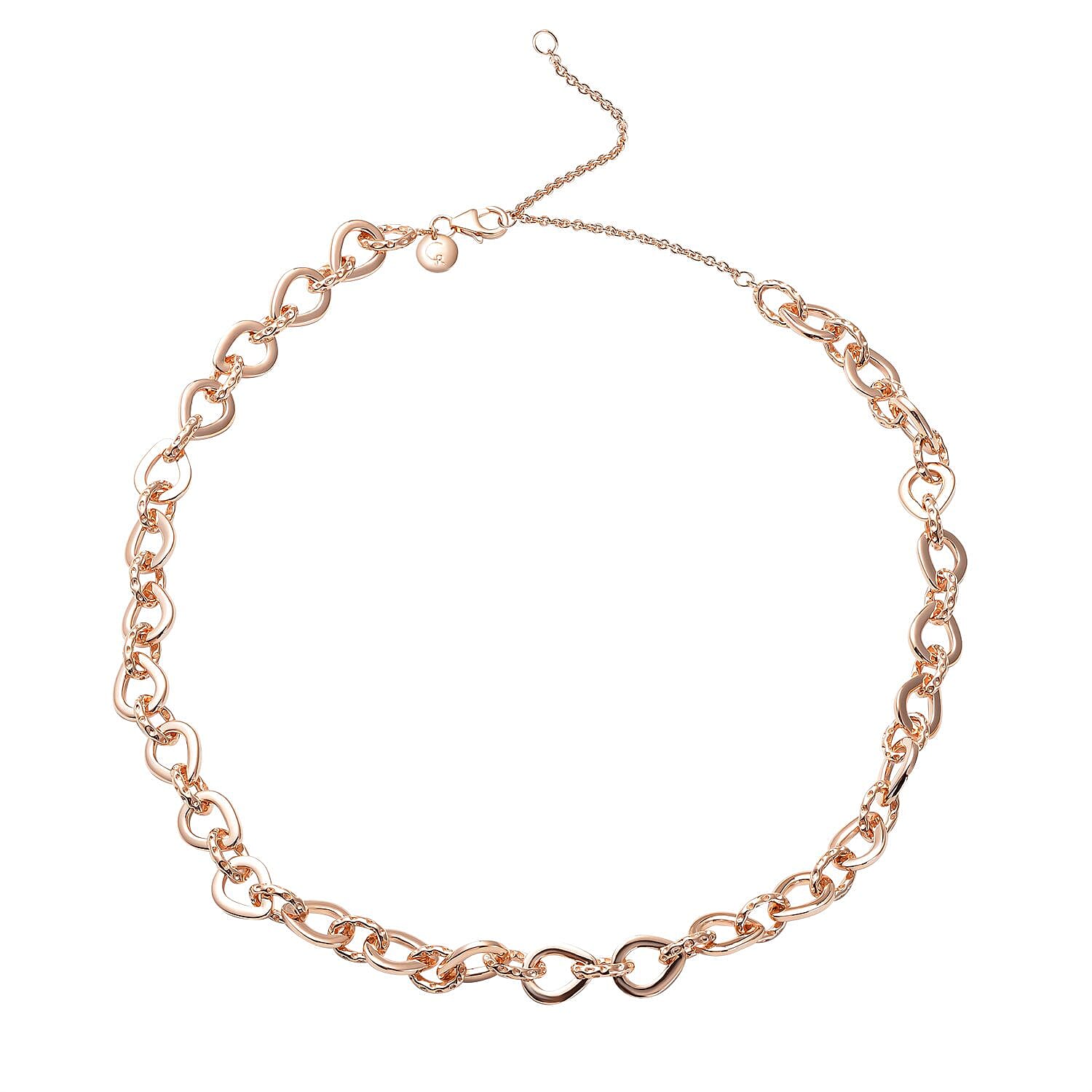 RACHEL GALLEY Rose Gold Overlay Sterling Silver Necklace (Size - 18/ 20), Silver Wt. 37.40 Gms 3719055 0