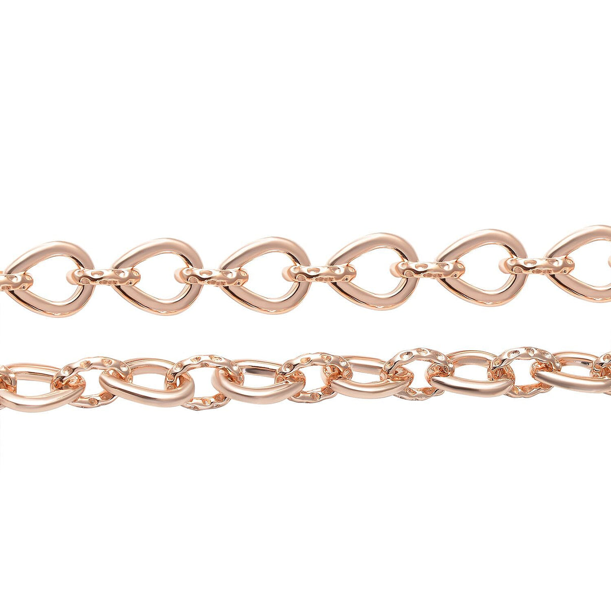 RACHEL GALLEY Rose Gold Overlay Sterling Silver Necklace (Size - 18/ 20), Silver Wt. 37.40 Gms 3719055 3
