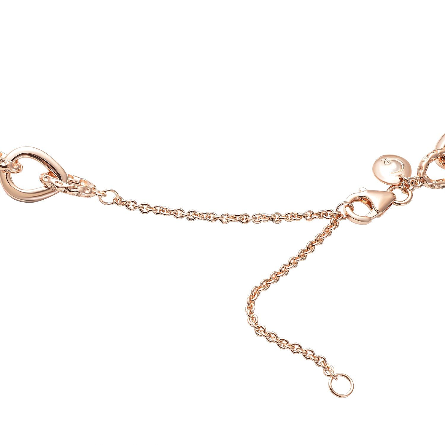 RACHEL GALLEY Rose Gold Overlay Sterling Silver Necklace (Size - 18/ 20), Silver Wt. 37.40 Gms 3719055 4