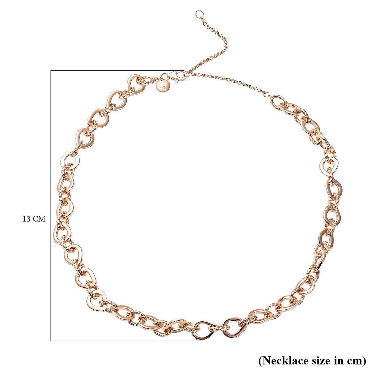 RACHEL GALLEY Rose Gold Overlay Sterling Silver Necklace (Size - 18/ 20), Silver Wt. 37.40 Gms 3719055 5