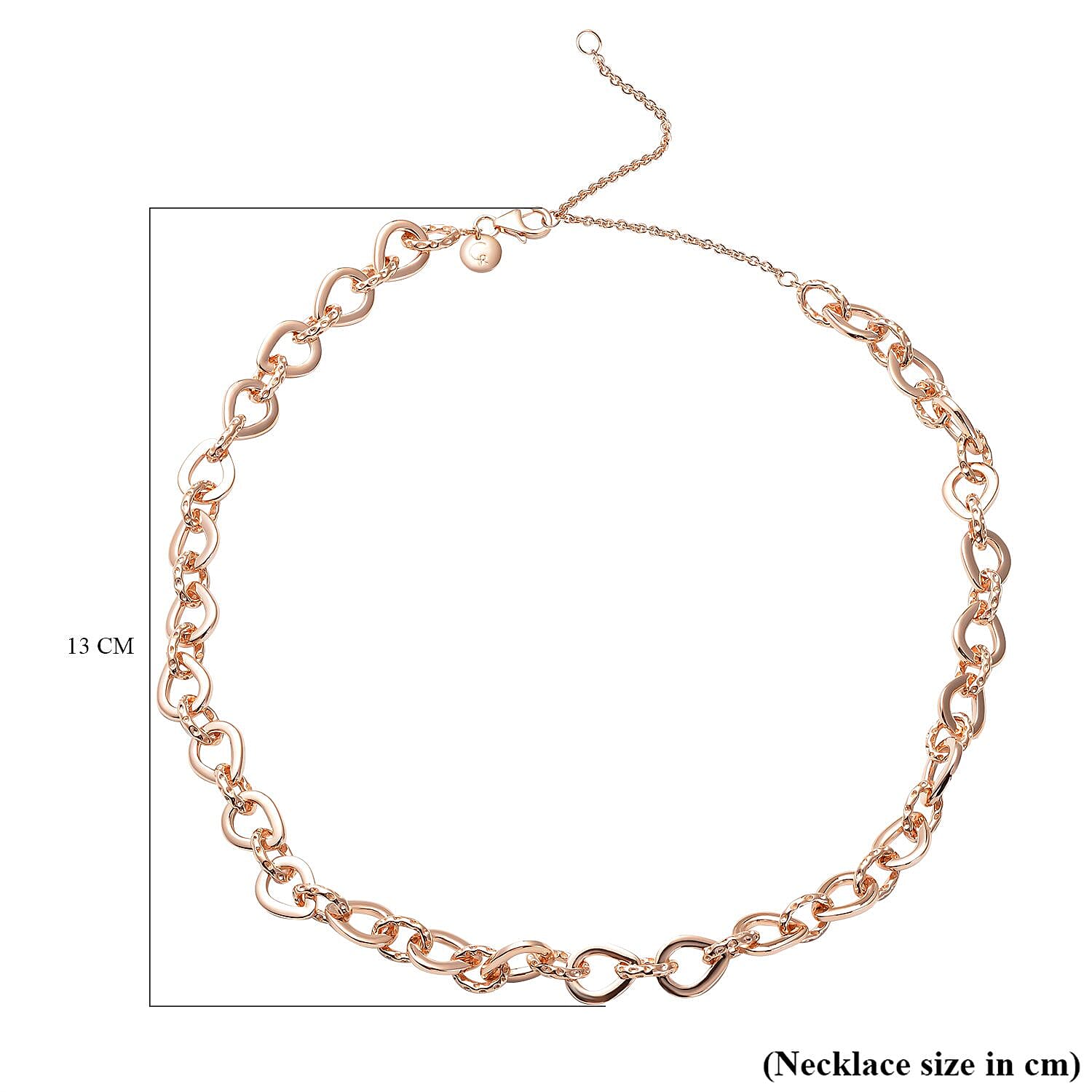 RACHEL GALLEY Rose Gold Overlay Sterling Silver Necklace (Size - 18/ 20), Silver Wt. 37.40 Gms 3719055 5