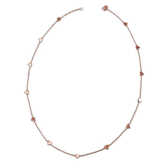 RACHEL GALLEY Rose Gold Overlay Sterling Silver Necklace (Size 26),  Silver Wt.12.40 Gms. 3862339 1