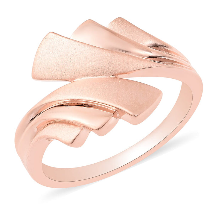 RACHEL GALLEY Rose Gold Overlay Sterling Silver Ring, Silver wt. 5.57 Gms 3618780 1