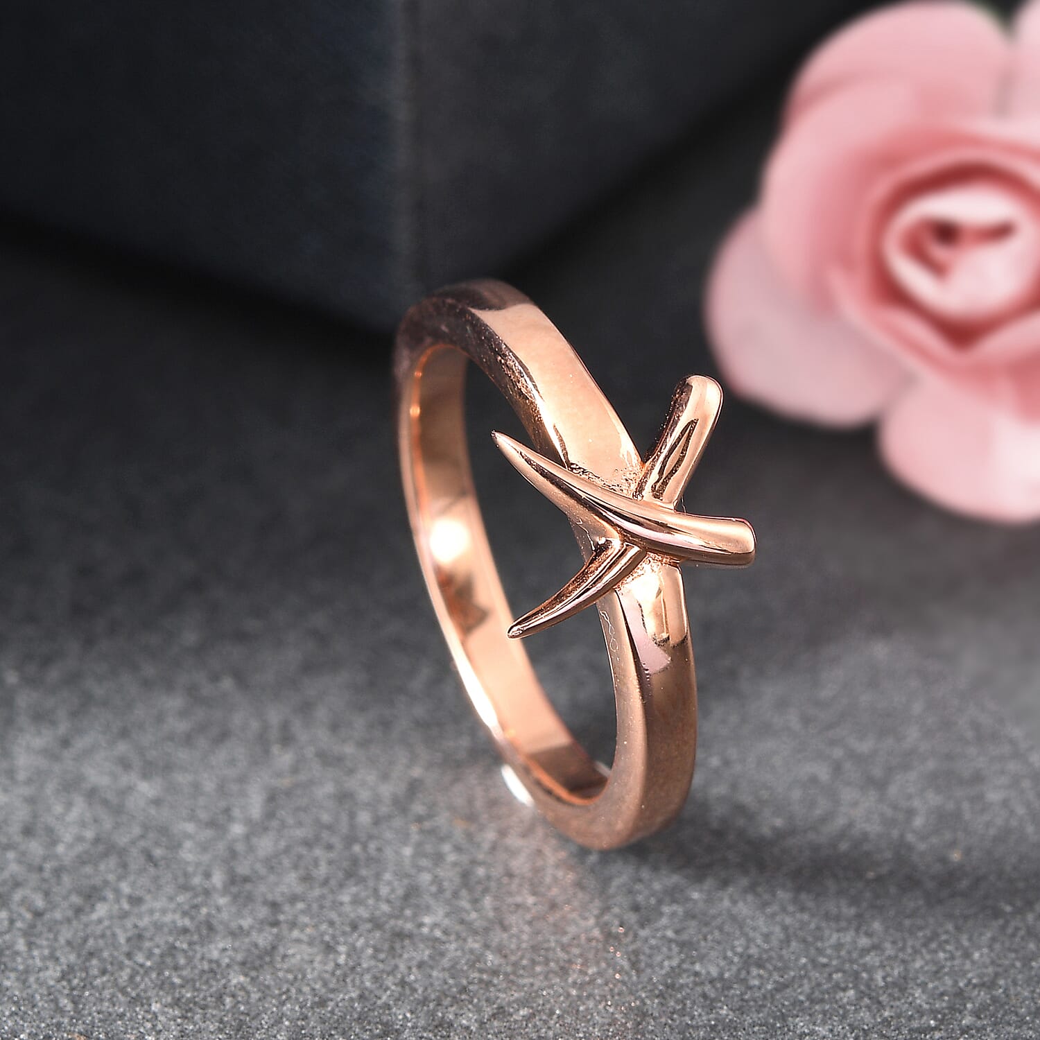 RACHEL GALLEY Rose Gold Overlay Sterling Silver Ring 3861446 1