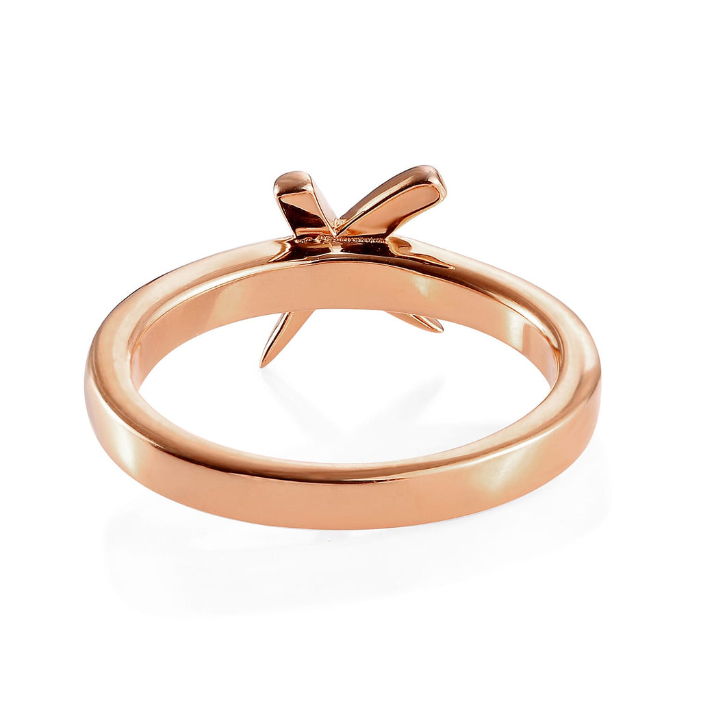 RACHEL GALLEY Rose Gold Overlay Sterling Silver Ring