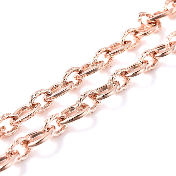RACHEL GALLEY Rose Gold Plated Sterling Silver Love Link Necklace , size 16 and 4 inch extender 3724317 2