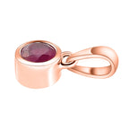 RACHEL GALLEY Ruby Pendant in Vermeil Rose Gold Overlay Sterling Silver