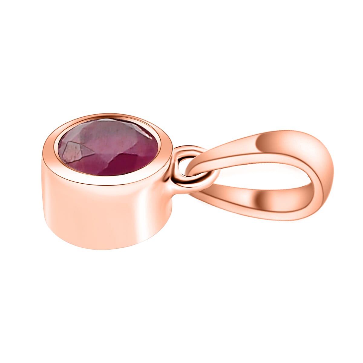 RACHEL GALLEY Ruby Pendant in Vermeil Rose Gold Overlay Sterling Silver 8847761 4