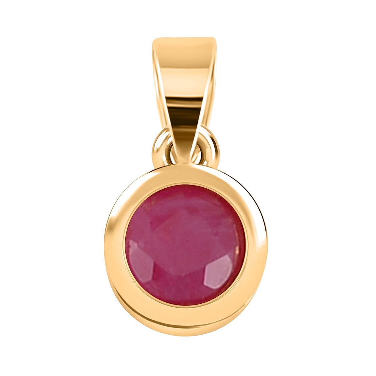 RACHEL GALLEY Ruby Pendant in Vermeil Yellow Gold Overlay Sterling Silver 8847624 0