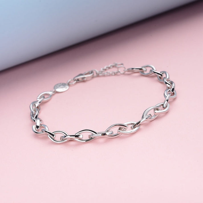 RACHEL GALLEY - Sterling Silver Bracelet (Size 8 With Extender) With Lobster Clasp Silver wt.8.68 Gms 3394869 2