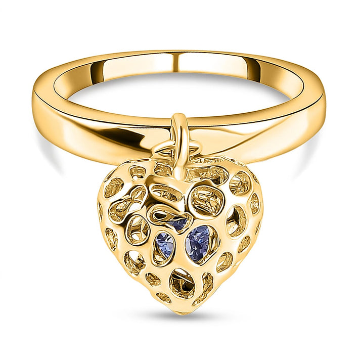 RACHEL GALLEY Tanzanite Angel Heart Ring in 18K Yellow Gold Vermeil Sterling Silver 3884211 1