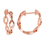 RACHEL GALLEY Tesoro Collection Rose Gold Overlay Sterling Silver Hoop Earrings
