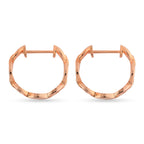 RACHEL GALLEY Tesoro Collection Rose Gold Overlay Sterling Silver Hoop Earrings