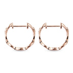 RACHEL GALLEY Tesoro Collection Rose Gold Overlay Sterling Silver Hoop Earrings