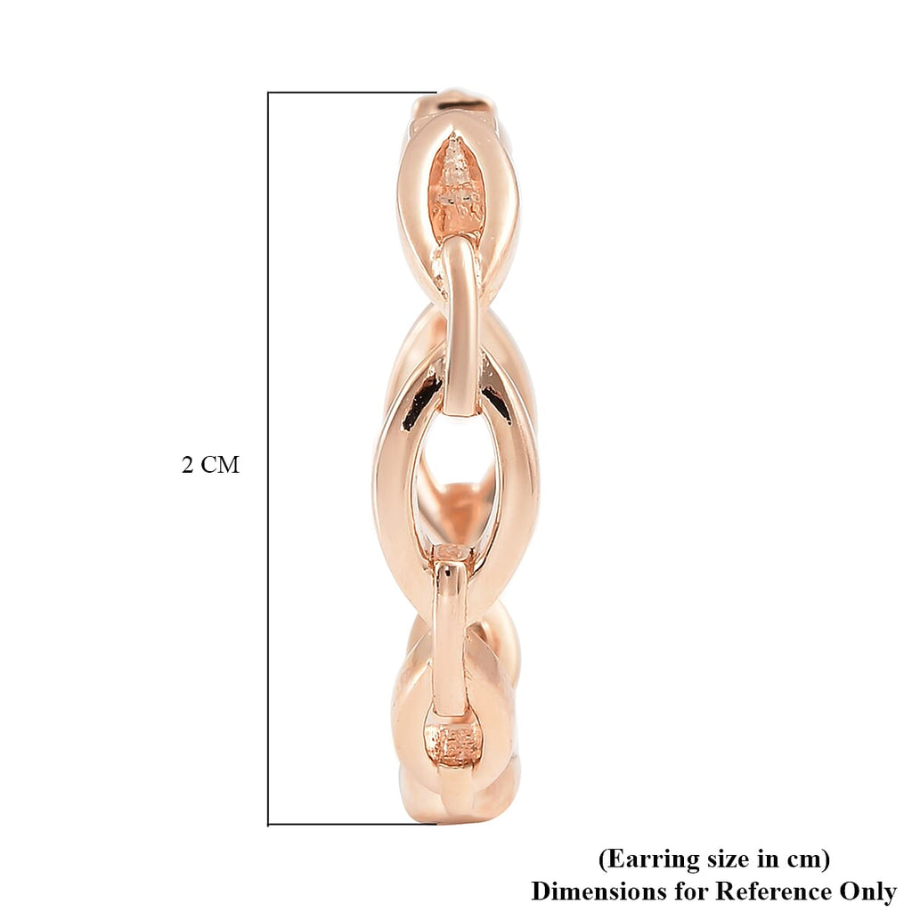 RACHEL GALLEY Tesoro Collection Rose Gold Overlay Sterling Silver Hoop Earrings