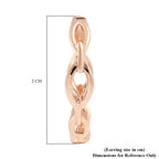 RACHEL GALLEY Tesoro Collection Rose Gold Overlay Sterling Silver Hoop Earrings
