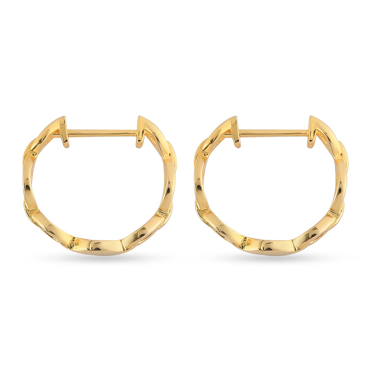 RACHEL GALLEY Tesoro Collection Yellow Gold Overlay Sterling Silver Hoop Earrings 3861402 3