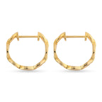 RACHEL GALLEY Tesoro Collection Yellow Gold Overlay Sterling Silver Hoop Earrings