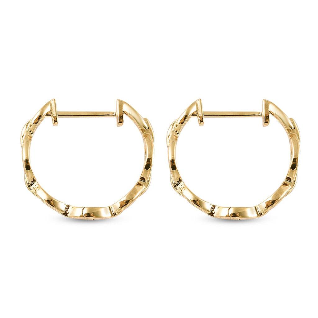 RACHEL GALLEY Tesoro Collection Yellow Gold Overlay Sterling Silver Hoop Earrings