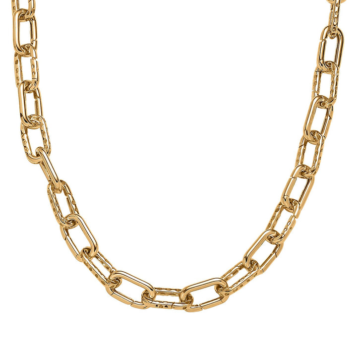 RACHEL GALLEY - Vermeil YG Sterling Silver Paperclip Necklace (Size - 20), Silver Wt. 37.50 Gms 7251467 1