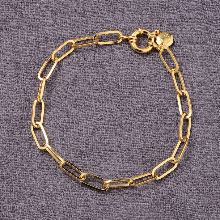 RACHEL GALLEY Yellow Gold Overlay Sterling Silver Bracelet (Size 7.5), Silver wt. 6.36 Gms 3881308 2