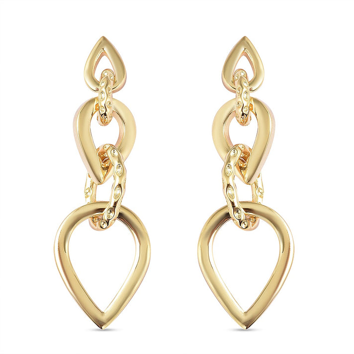 RACHEL GALLEY Yellow Gold Overlay Sterling Silver Earrings (with Push Back), Silver wt. 5.50 Gms 3870653 2