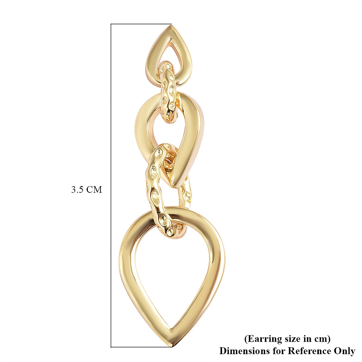 RACHEL GALLEY Yellow Gold Overlay Sterling Silver Earrings (with Push Back), Silver wt. 5.50 Gms 3870653 4