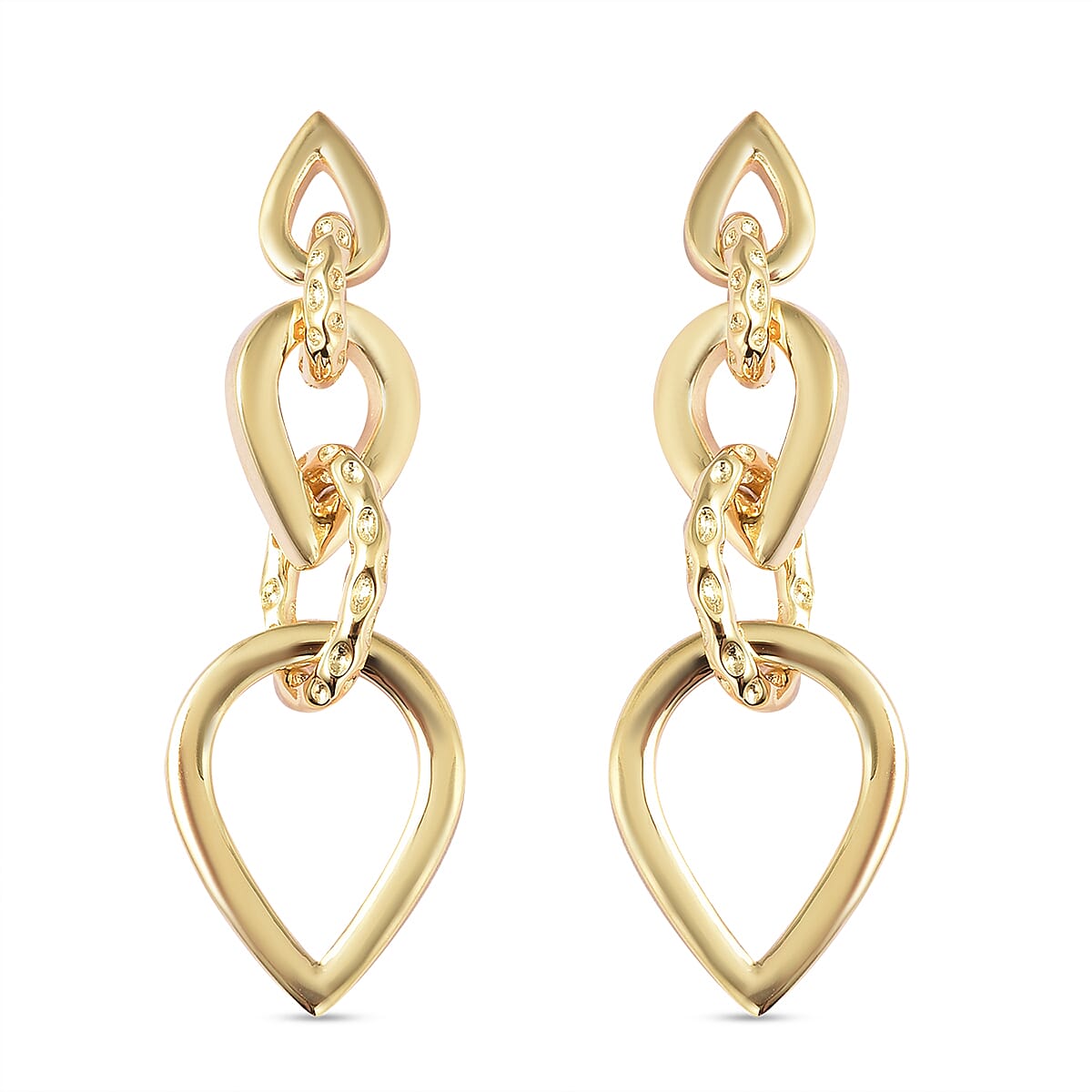 RACHEL GALLEY Yellow Gold Overlay Sterling Silver Earrings (with Push Back), Silver wt. 5.50 Gms 3870653 6