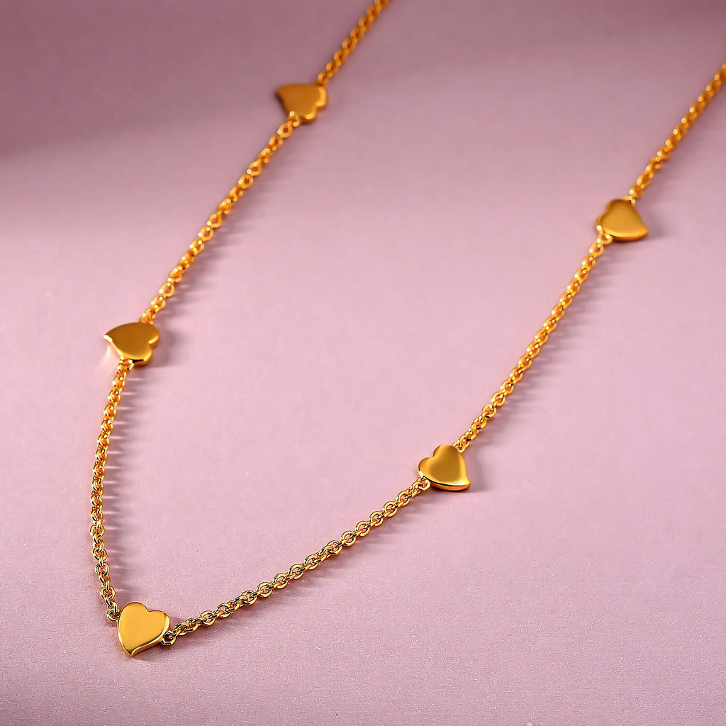 RACHEL GALLEY Yellow Gold Overlay Sterling Silver Necklace (Size 26),  Silver Wt.12.27 Gms.