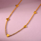 RACHEL GALLEY Yellow Gold Overlay Sterling Silver Necklace (Size 26),  Silver Wt.12.27 Gms.