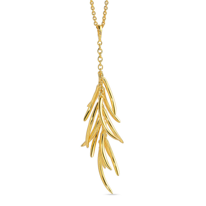 RACHEL GALLEY Yellow Gold Overlay Sterling Silver Pendant with Chain (Size 30) Silver Wt 17.02 Gms 3853734 1