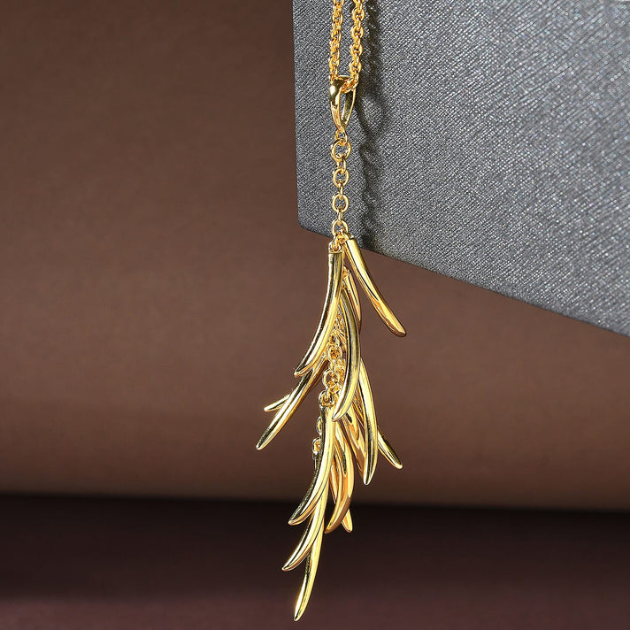RACHEL GALLEY Yellow Gold Overlay Sterling Silver Pendant with Chain (Size 30) Silver Wt 17.02 Gms 3853734 2