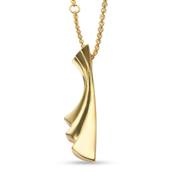 RACHEL GALLEY Yellow Gold Overlay Sterling Silver Pendant with Chain (Size 30), Silver Wt 13.07 Gms. 3873539 1