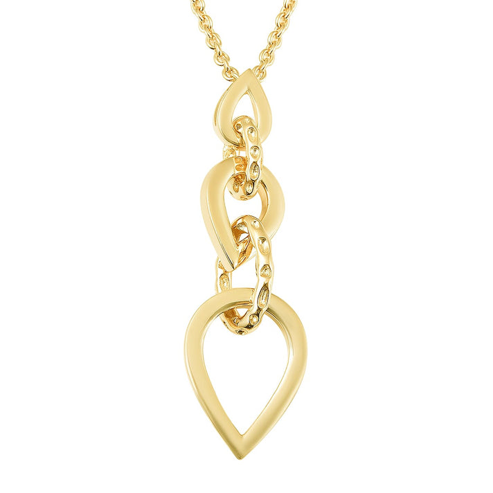 RACHEL GALLEY Yellow Gold Overlay Sterling Silver Pendant with Chain (Size - 30), Silver wt. 11.70 Gms 3877230 1