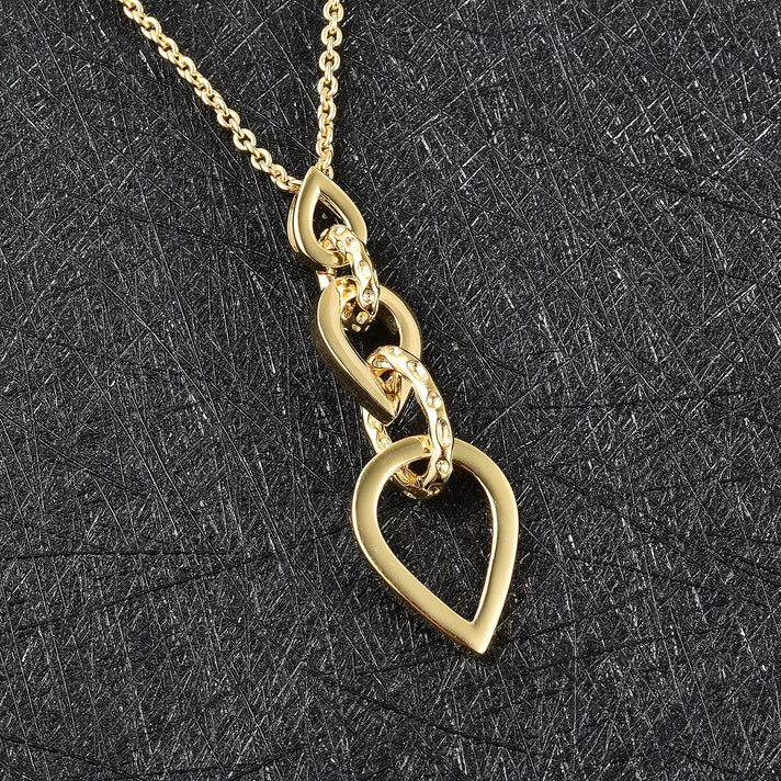 RACHEL GALLEY Yellow Gold Overlay Sterling Silver Pendant with Chain (Size - 30), Silver wt. 11.70 Gms 3877230 2