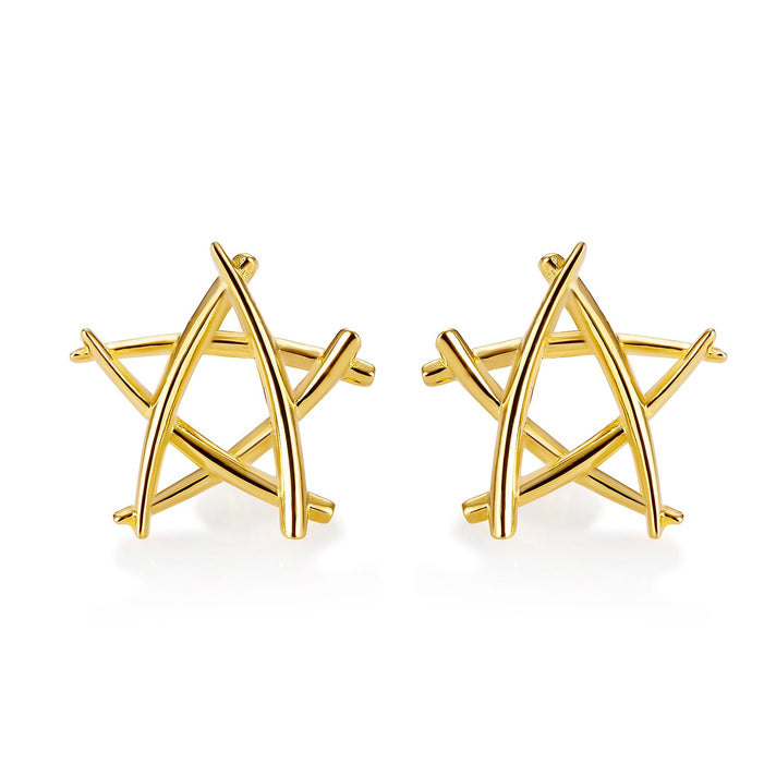 RACHEL GALLEY Yellow Gold Plating Overlay Sterling Silver Earrings (with Push Back) 3853693 1
