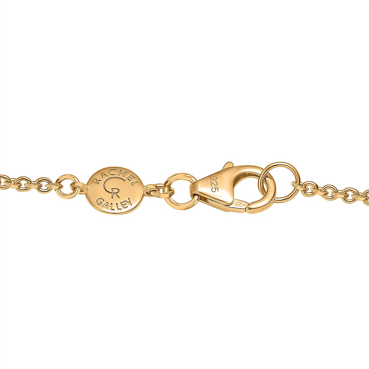 RACHEL GALLEY -  Zambian Emerald Pendant with Chain (Size - 18/22/24 Inch) With Lobster Clasp in 18K Vermeil Yellow Gold Overlay Sterling Silver  Wt. 10 Gms 4120959 4