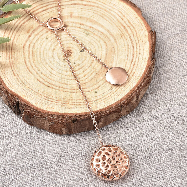 RACHEL GALLEY in Rose Gold Overlay Sterling Silver Necklace (Size -18/24/30), Silver Wt 7.6 Gms 3881172 2