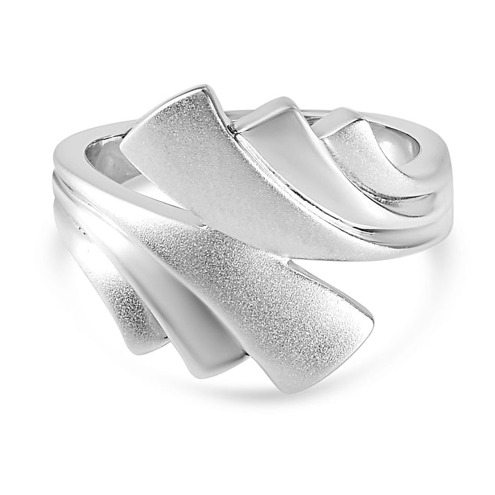 RACHEL GALLEYSandblast Collection -  Bypass Ring in Rhodium Plated Sterling Silver 3577841 1