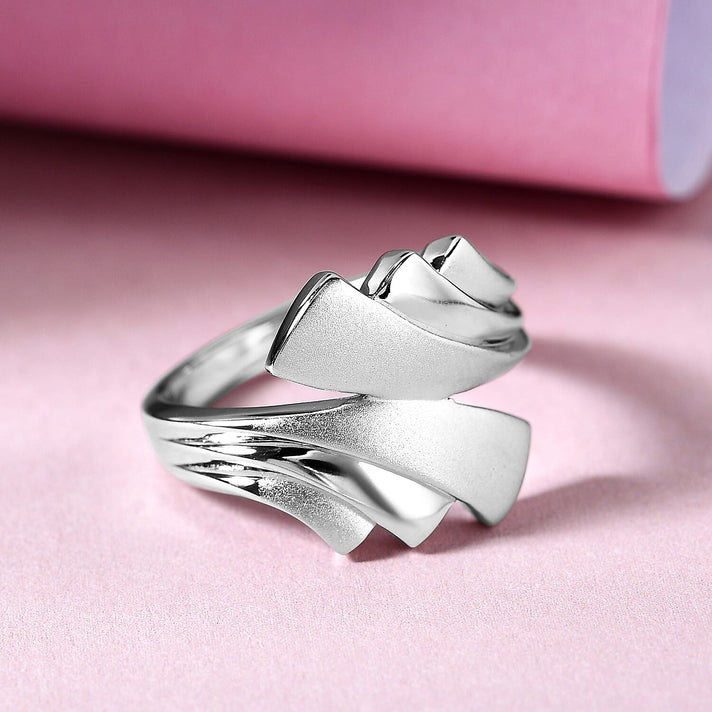 RACHEL GALLEYSandblast Collection -  Bypass Ring in Rhodium Plated Sterling Silver 3577841 2