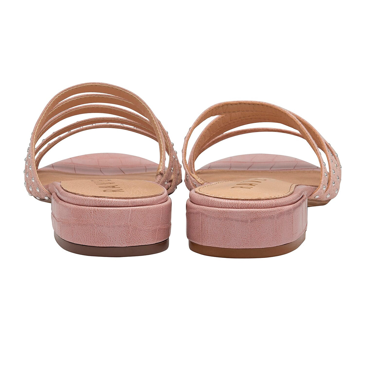 RAVEL Alena Women's Slip On Sandals with Studded Straps - Blush 6096093 3