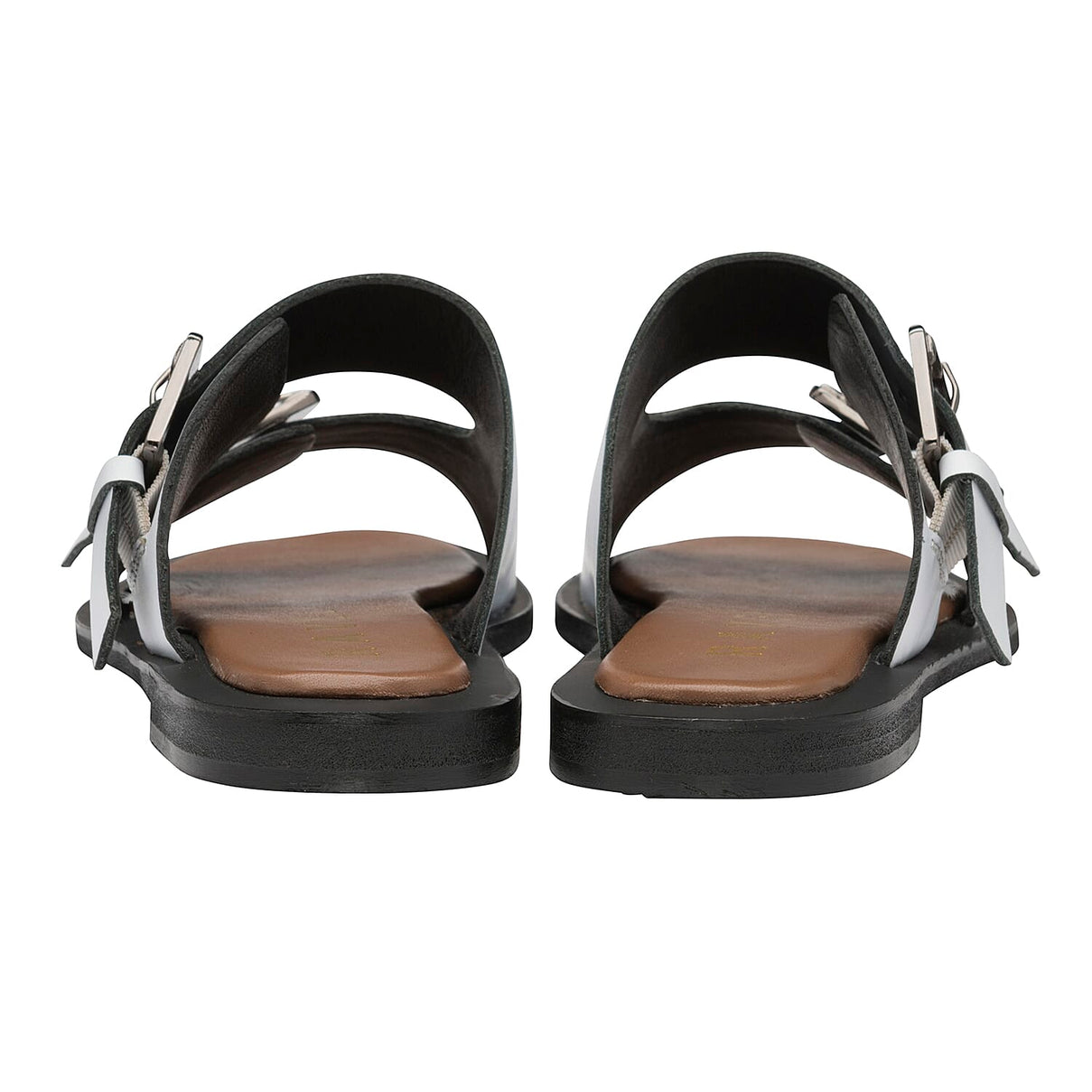RAVEL Kintore Double Buckle Strap Leather Sandal - White 6829769 1