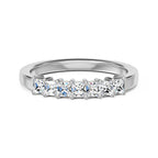 RHAPSODY 950 Platinum IGI CERTIFIED Diamond (Sqr) (E-F- VS) Ring 0.50 Ct.