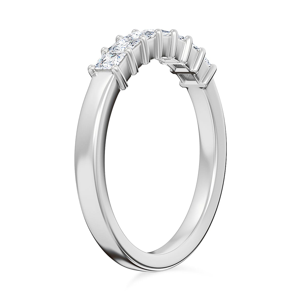 RHAPSODY 0.50 Ct. Natural Diamond 7-Stone Ring in 950 Platinum IGI Certified (E-F- VS) 3819382 4